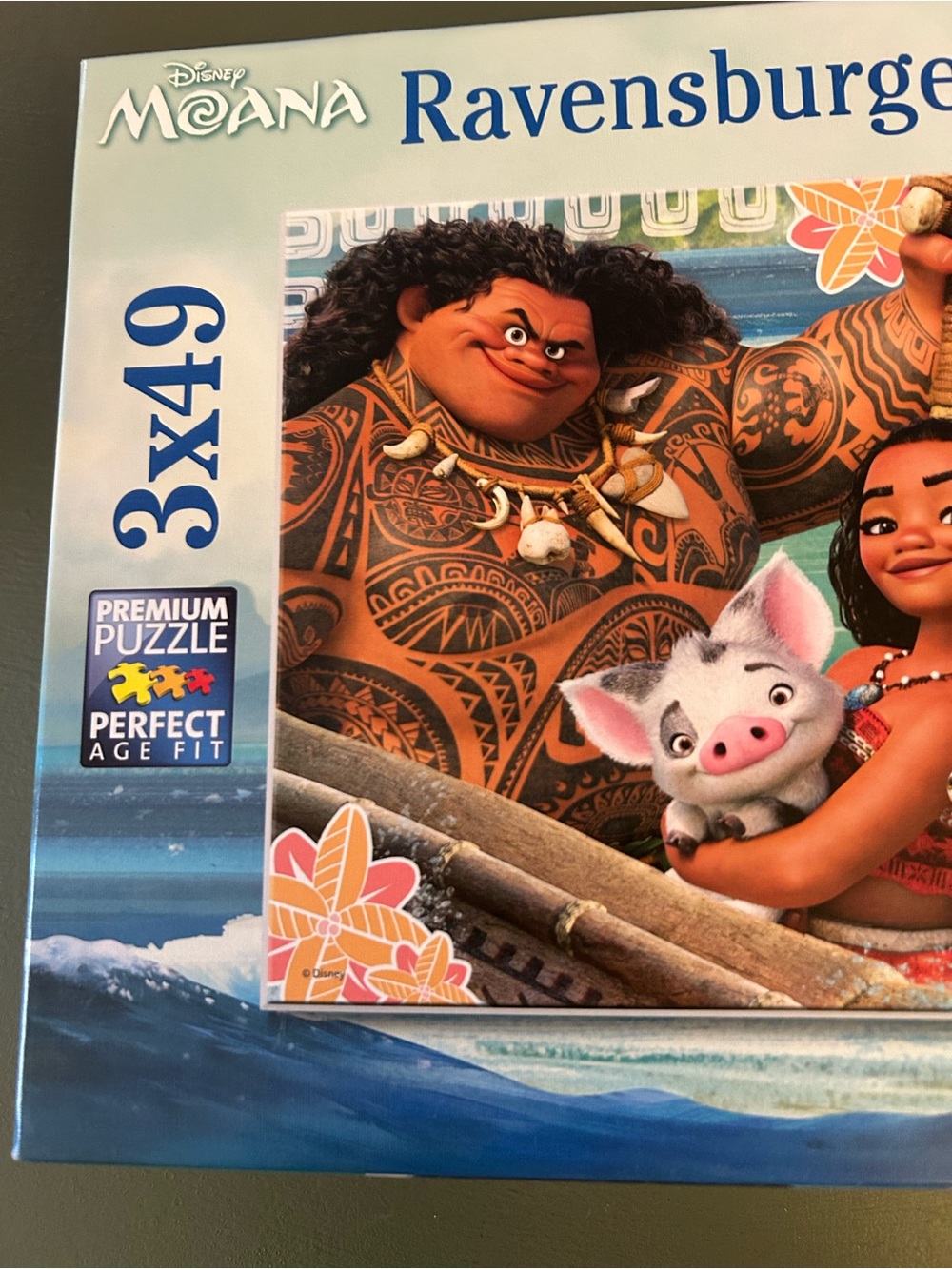 Ravensburger Disney Moana ‘Born To Voyage’ 3-In-1 Jigsaw Puzzles 49 Pieces Each - Picture 2 of 10